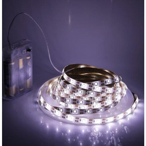 DC 5V LED Strip Light Battery Powered SMD 3528 2835 60Leds/m Flexible LED Tape Light 0.5m 1m 2m 3m 4m 5m Waterproof led Stripe
