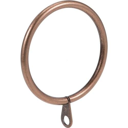 Uxcell 7Pcs Curtain Rings Metal 45mm Inner Dia Drapery Ring for Curtain Rods Copper for Holding Curtains and Window Curtains