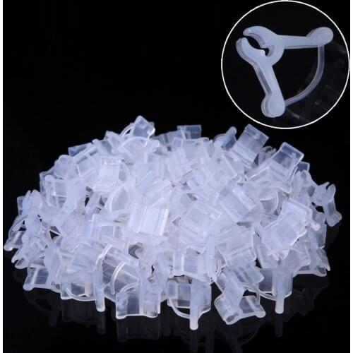 100pcs/set Garden Grafting Clips Plastic Transparent Vegetable Flower Plants Grafting Clips Gardening Ornaments Tools