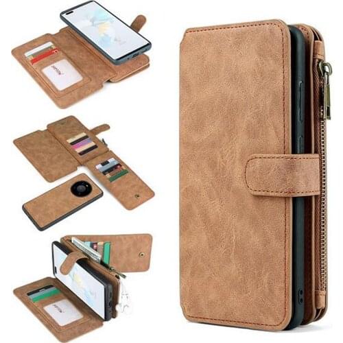 MEGSHI-007 Multifunctional handbag PU Leather Phone Case For Samsung M31 A40 A50 A51 A70 A71 S8 S9 S10 S20 S21 Plus Note20 Ultra