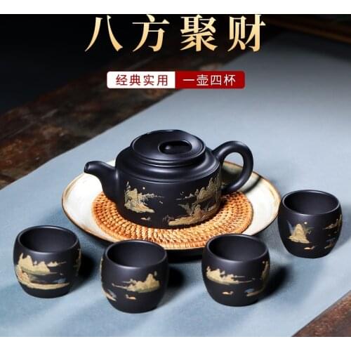 Famous pure manual recommended the large capacity of household teapot kung fu tea mountain single small suit kettle