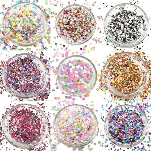 Star Round 10G/pack Bling Bling Sequin Filling In DIY Decoration Supply Handmade Accessories,10Yc19067
