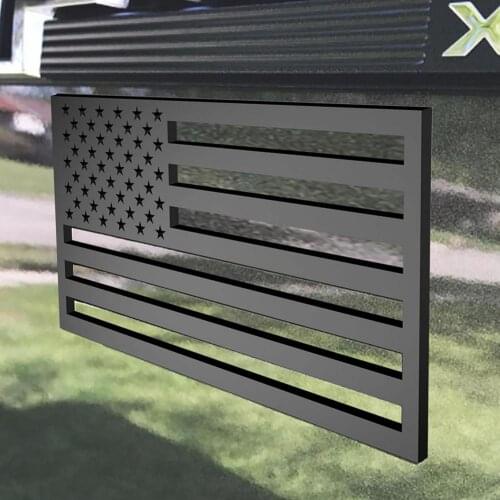 1 Pair Of Hollow Plastic USA Flag Car Sticker American Flag Sticker Car Decals 3D Auto Decorative Sign Car Accessories