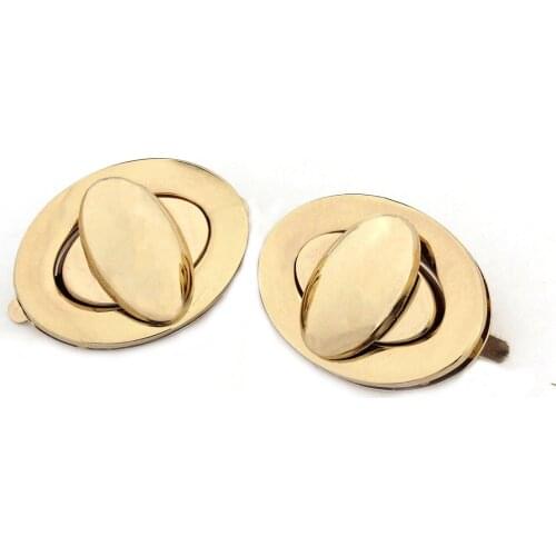 1pcs Metal Turn Lock Oval Fashion Durable Twist Lock Clasp Leather Craft Women Bag Handbag Shoulder Bag Purse DIY Hardware