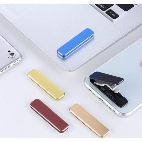 1PCS Universal Mini Size Aluminum Portable Folding Desk Mount Holder Bracket Mobile Phone Cradle Foldable Stand For Cellphone