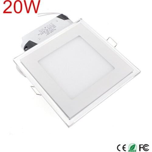 2017 New Arrival Ultra Thin Recessed 20W Square LED Ceiling Light Panel Down Light WW/CW(Front Light) + Blue(Side Light)