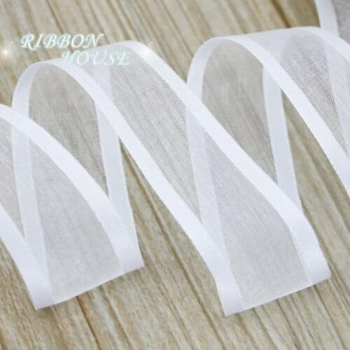 10 yards/roll) 25mm Organza ribbon Broadside wholesale gift wrapping decoration ribbons
