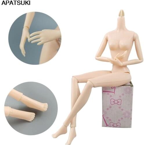 1/6 BJD Doll Accessories 14 Jointed Body for 11.5" Dollhouse Moveable Nude Naked Doll Body Toys for Children