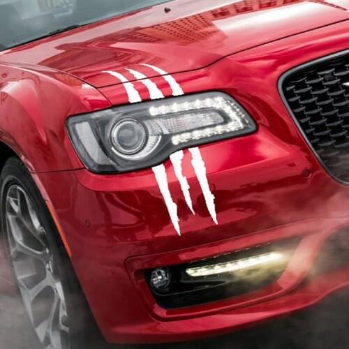 Auto Sticker Reflective Monster Claw Scratch Stripe Marks Headlight Decal for Porsche Macan S Panamera Cayman Porsche911 918 Box
