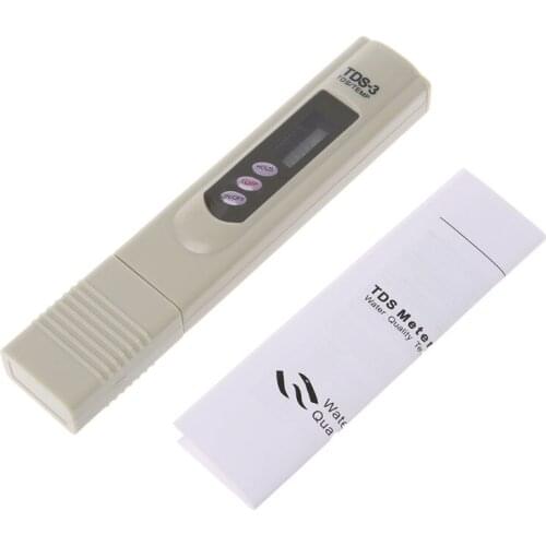TDS-3 Meter 0 - 9990 ppm Handheld Measurement LCD Digital Water Purity Testers 449C
