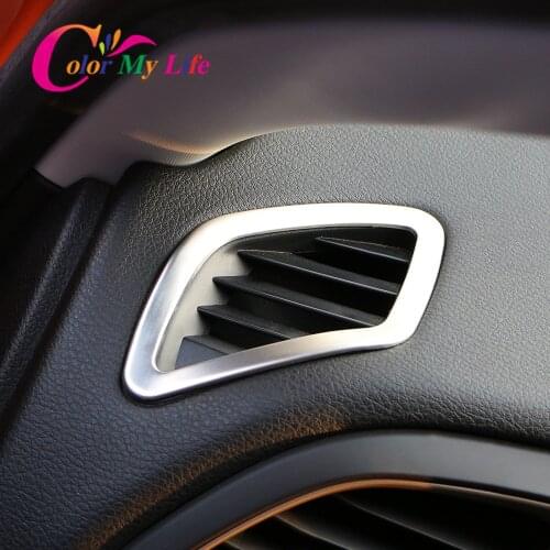 Color My Life Car Air Vent Outlet Trim for Jeep Renegade 2015-2021 LHD Accessories Air Conditioning Vent Cover Sticker Interior