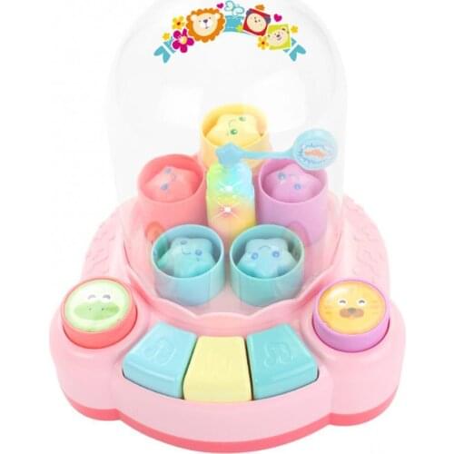 Children Fun Jumping Six-key Piano Baby Multifunctional Music Educational Toy for Children Gift