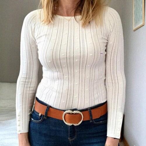 Emilien pull tricoté femme automne hiver manche longue bateau cou élégant Chic pull 2021 Vintage Simple pull-os