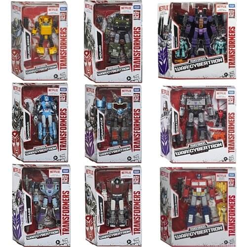 Hasbro Transformers Toys Optimus Prime Megatron Skywarp Bumblebee Chimpanzee Scrapface Seekers Sideswipe Hound WFC Transformer