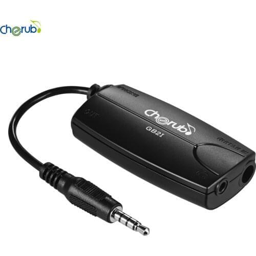 Cherub GB2i Musical Instrument Guitar Interface Adapter for Guitar Bass Keyboard Microphone Mixer Compatible with iPhone Touch