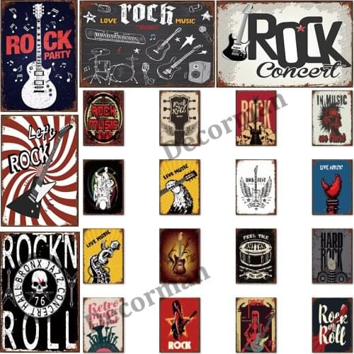 [ Kelly66 ] Rock Coneet Music Custom Retro Or Vintage Style Metal Sign Home Decor Bar Wall Art Painting 20*30 CM Size LAT-1749
