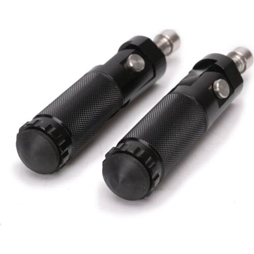 2Pcs CNC Aluminum Universal Dirt Pit Bike Motor Bike Foldable Footrests Foot Rests Pegs Rear Pedals Set Accessories