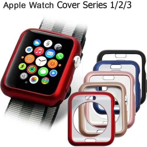 Oil Soft TPU Watch Case For Apple Watch Series 1/2/3 Cover Case Perfect Match Shell 38mm 42mm