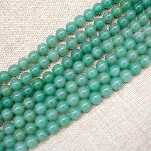 Discount Wholesale Natural Genuine Green Aventurine Round Loose Stone Small Beads 4mm 6mm 8mm 10mm