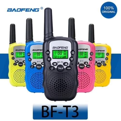 Baofeng BF-T3 Mini Portable Walkie Talkie Outdoor Kids Interphones 0.5W 8/22CH Handheld PMR/FRS/GMR Radio Transceiver