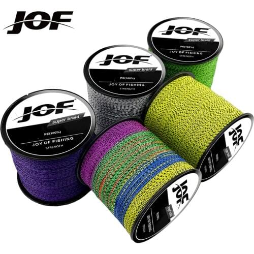 JOF 4 Strands 300M Spot Fishing Line Japan Multifilament 10-80LB PE Braid Wire Invisible Camouflague