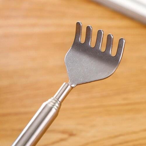 Telescopic Steel Tickling Rake Telescopic Tickle Scratching Scratcher Back Massager Rake Retractable Portable S1V3