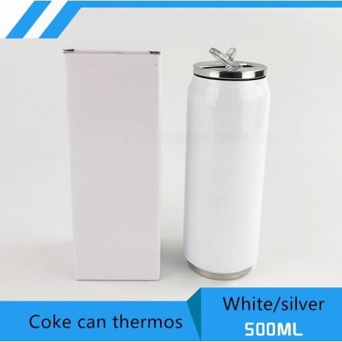 2pcs/lot Blank Sublimation 500ML Coke can thermos Transfer Prtinting by Sublimation INK DIY Transfer Heat Press Printing