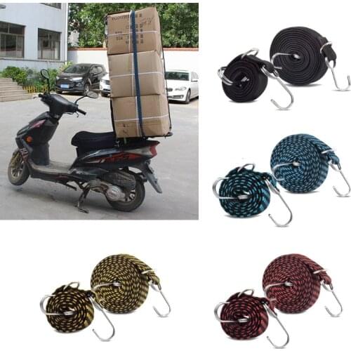 Luggage Tied Rope Stacking Banding Elastic Cord Strap For Motorcycle Bicycle Cargo Racks Tied Rubber Straps Rope Band Hooks