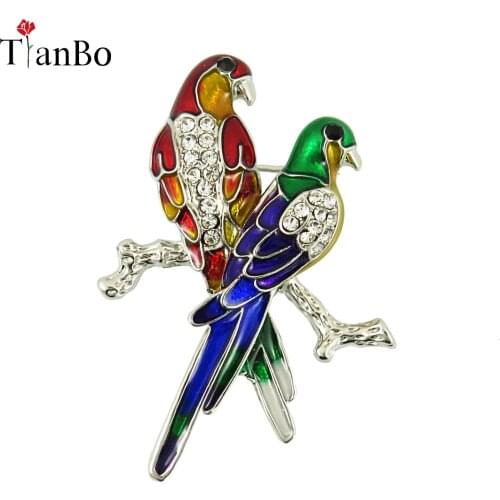 Brooch vintage brooch pin women fashion rhinestone pins and brooches for women bird animal broches buttons jewelry wholesale