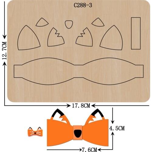 New bow Wooden die Scrapbooking C-288-3 Cutting Dies Compatible with most die cutting machines