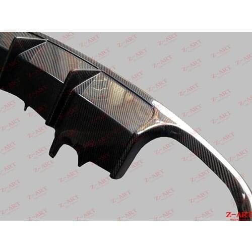 Z-ART carbon fiber rear diffuser for A6 S line 2012-2015 carbon fiber rear chin for S6 carbon fiber rear lip