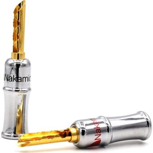 10pcs Nakamichi Banana Plug Connector Gold Plated Speaker CF-BFA