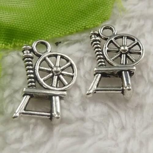 256 pieces antique silver chair charms 19x12x5mm #4403