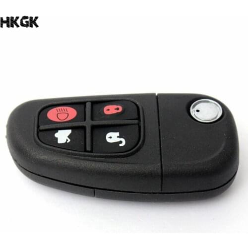 4 Buttons Remote Control Car Key Shell for Jaguar XJ8 S-type X-Type 2002 2003 2004 2005 2006 2007 2008