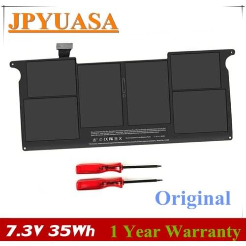 7XINbox 7.3V 35Wh A1406 Laptop Battery For Macbook Air 11" A1370 A1465 A1495 A1496 2011 2012 020-7376-A MC968LL MC969LL MD223LL