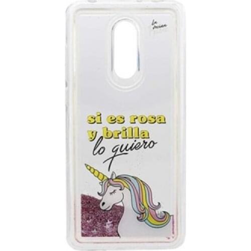 Case Xiaomi Redmi 5 Plus Tan Tan Fan TFCAR055 Transparent Pink