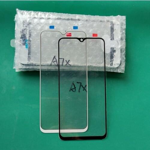 For OPPO A7X touch panel Front Outer Screen Glass Lens cover replacement parts For oppo F9 A 7X A7 Xt ouch panel glass