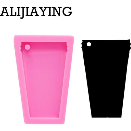 DY0076 DIY water cup keychain silicone tumbler mold key ring mold epoxy resin molds for jewelry