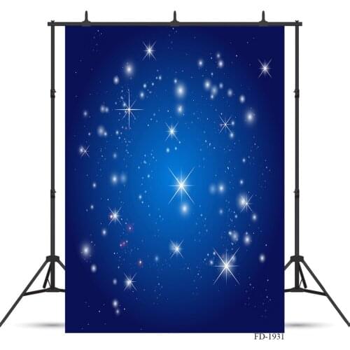 Blue Wallpaper Photography Background Star Backdrop for Photograph Accessories Party Children Baby Photo Backdrops Photo Studio