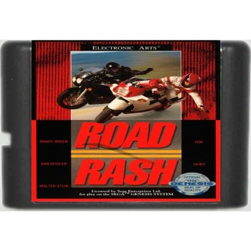 Road Rash 16 bit MD Game Card For Sega Mega Drive For Genesis