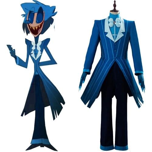 Hazbin Cosplay Hotel Costume ALASTOR 2P Uniform Full Suit
