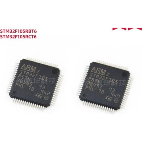 Xinyuan 10PCS STM32F105RBT6 32F105RBT6 STM32F105RBT STM32F105RB STM32F105 32F105 IC MCU 32BIT 128KB FLASH 64LQFP