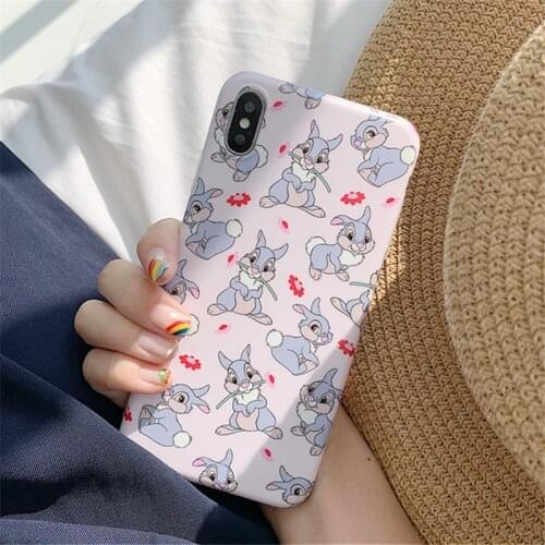 Japanese rabbit doll Bunny Phone Case For iPhone 12 11 Pro Max XR XS Max 7 7Plus 8 Plus 12 mini X Case Cute soft silicone cover