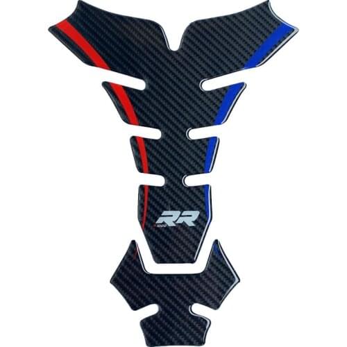 Carbon Fiber motorcycle Sticker Decal Emblem Protection Tank Pad For BMW S1000 RR HP4
