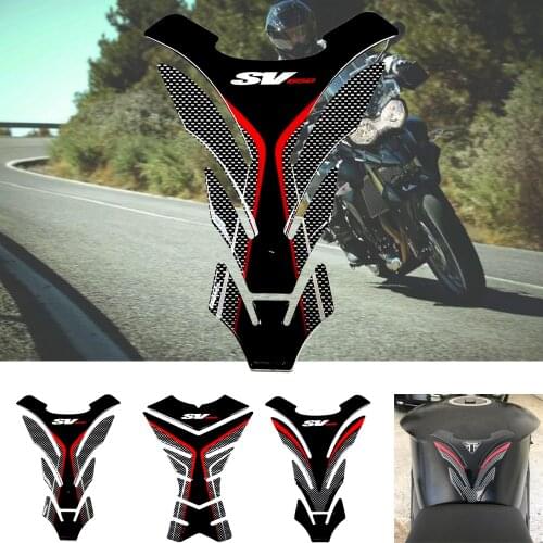 Motorcycle fuel tank pad protector 3D sticker decal for Suzuki SV650, SV650S, SV650X, SV 650, tank