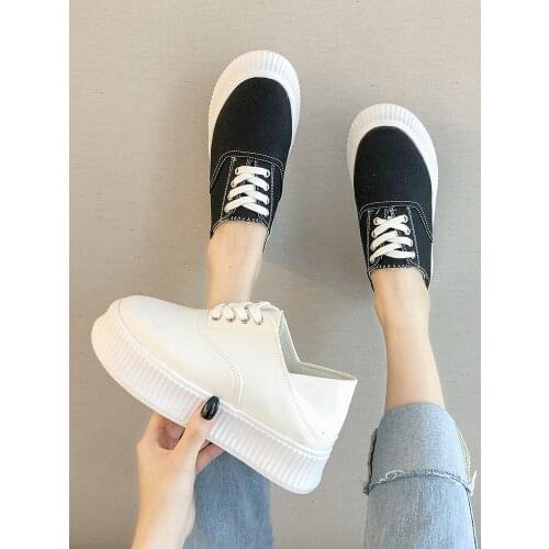 Explosive small white shoes 2021 spring and autumn new womens shoes Korean version of the wild platform canvas shoes trend