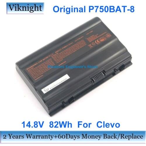 Original P750BAT-8 laptop Battery for Clevo P750 P750S P751 P751ZM X599 ZX7-D0 EON17-X GTX970M 6-87-P750S-4271 NP9752 14.8V 82Wh