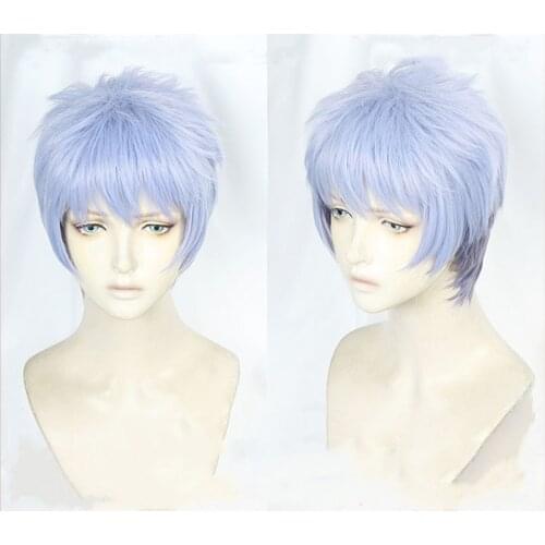 Anime Tokyo Revengers Cosplay Wig Takashi Mitsuya Short Blue Heat Synthetic Fiber Hair Wigs + Wig Cap