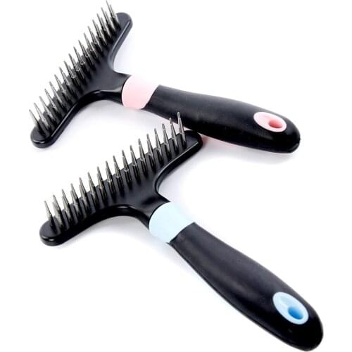 Magic Handle Tangle Detangling Comb Shower Shedding Remove Grooming Rake Comb Brush Long Short Thick Hair