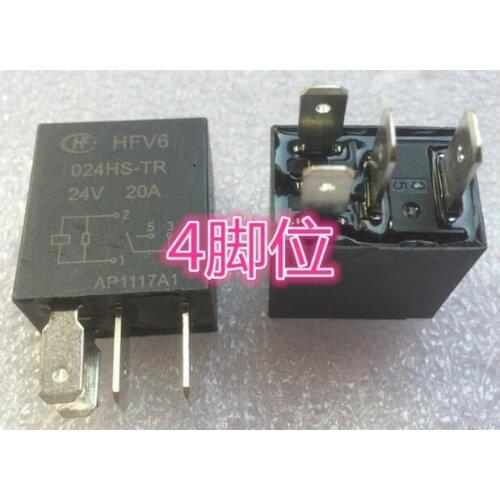 Relay HFV6 024HS-TR 024HS-TR-24V HFV6-024HS-TR HFV6024HSTR 24VDC DC24V 24V DIP4 10pcs/lot